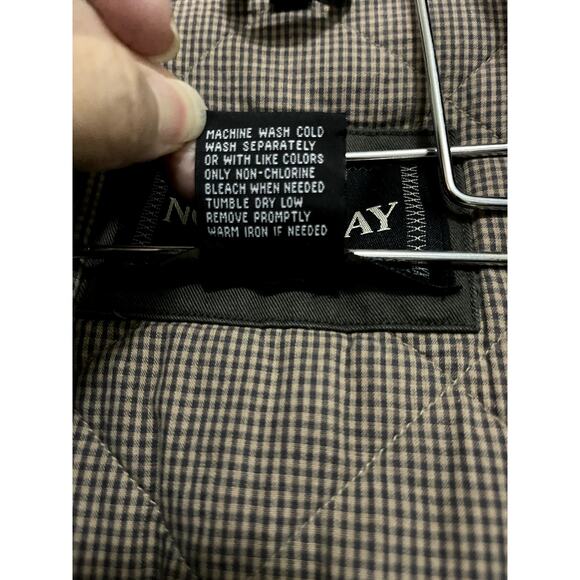 North Bay Leather Collar Jacket -‎ Men's Size M Olive - Picture 12 of 14